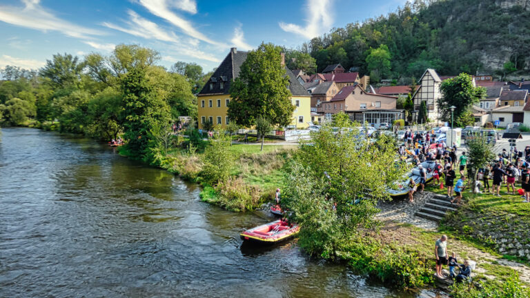 Zustieg Schlauchboot